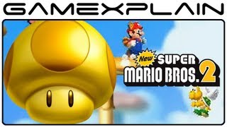 New Super Mario Bros. 2 - Gold Mushroom: Sky Land & Underground Footage (Nintendo 3DS)