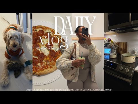 Realistic College Days In My Life | 5AM classes, grocery runs & cozy nights
