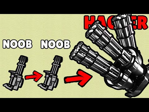 NOOB vs PRO vs HACKER in Weapon Melter Run