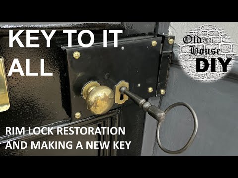 Rim lock restoration and making a key