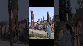 Spartacus | Spartacus Crucified for Defying the Roman Empire ⚔️💔#foryou #movie #shortvideo