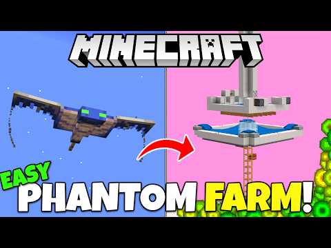 Unbelievable NEW Phantom Farm Tutorial in Minecraft Bedrock!!