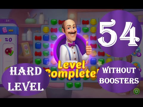 Homescapes Level 54 - [19 moves] [2022] [HD] solution of Level 54 Homescapes[No Boosters]