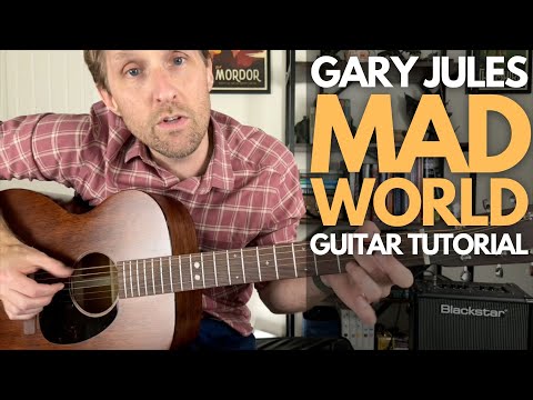Mad World by Gary Jules / Tears for Fears Guitar Tutorial - Guitar Lessons with Stuart!