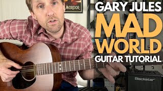 Mad World by Gary Jules / Tears for Fears Guitar Tutorial - Guitar Lessons with Stuart!