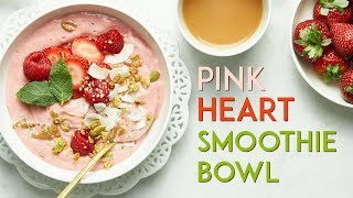 Pink Heart Smoothie Bowl | Oh She Glows