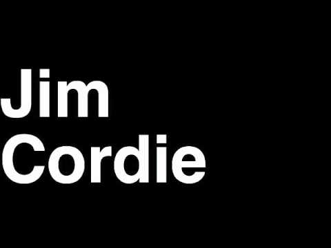 How to Pronounce Jim Cordie New York NY Giants NFL Football Touchdown TD Tackle Hit Yard Run