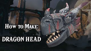 HOW TO MAKE -  Giant Dragon Head