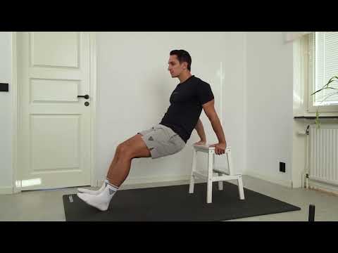 How To Do Chair Dips With Bent Knees