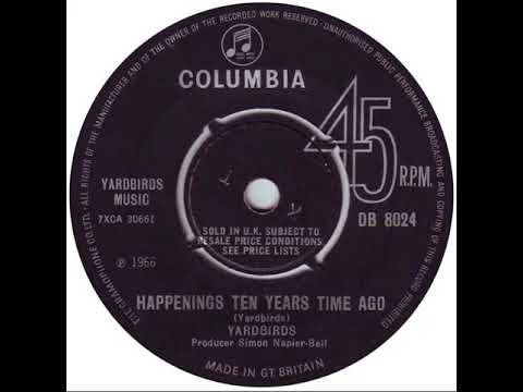 UK New Entry 1966 (343) Yardbirds - Happenings Ten Years Time Ago