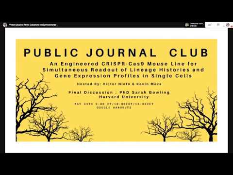 PJC discusses the CARLIN mice for Lineage Tracing and Gene Expression Profiles in Single Cells