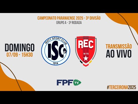 TERCEIRONA 2025 | IRATY X REC | RODADA 3, AO VIVO E DE GRAÇA