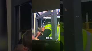 Worker nearly dies in a box rapping machine