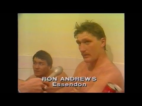 Ron Andrews interview - 1982 - Essendon vs Carlton RD 12