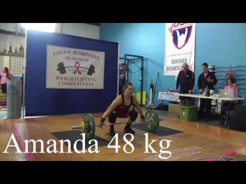 2016 Ginny Robinson Memorial Weightlifting W63 and W69 Snatch