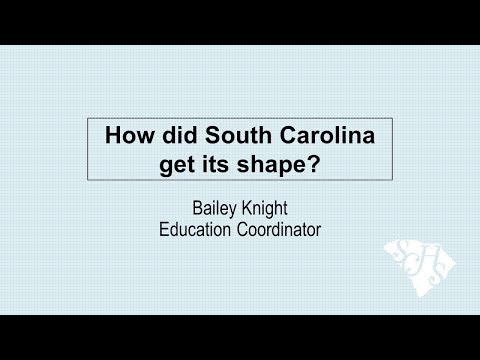 How did South Carolina get its shape?