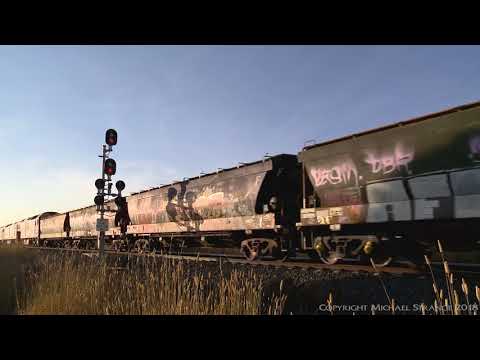 Grain Train With Quad Locomotives - PoathTV Australian Trains & Railways