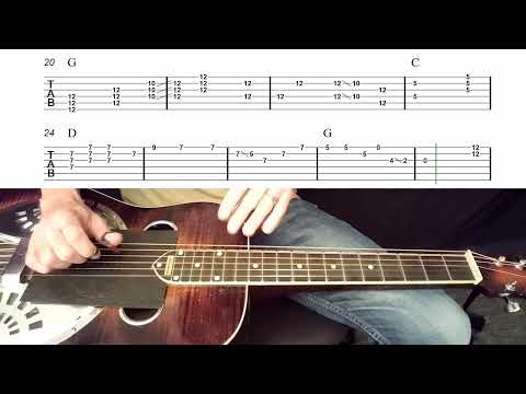 Dobro Lessons with Joe Wilson - Wabash Cannonball (GBDGBD tuning)