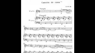Canción de cuna para violín y piano - Antonio María Valencia