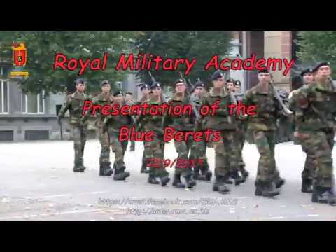 Royal Military Academy - Presentation of the blue berets 2017