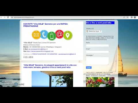 blog https://vacanzeasanremo.blogspot.com - Casa Vacanza Villa Sole Sanremo - casa al mare