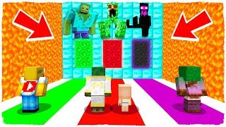 ¡NO ELIJAS LA DIMENSIÓN EQUIVOCADA! Zombie, Creeper y Enderman MUTANTES en Minecraft