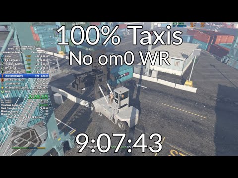GTA 5 100% Taxis No om0 Speedrun in 9:07:43 (World Record)
