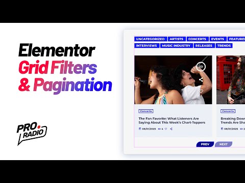 How to Add AMAZING Grid Filters in Elementor 2025? #radio #radiostation #wordpress