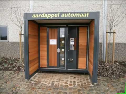 Aardappelautomaat./ Distributeur de pommes de terre / Potato vending machine
