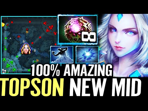 🔥 TOPSON Rylai AMAZING MID — Octarine Core 1st Non-stop Crystal Nova + Frostbite Spam Dota 2 Pro