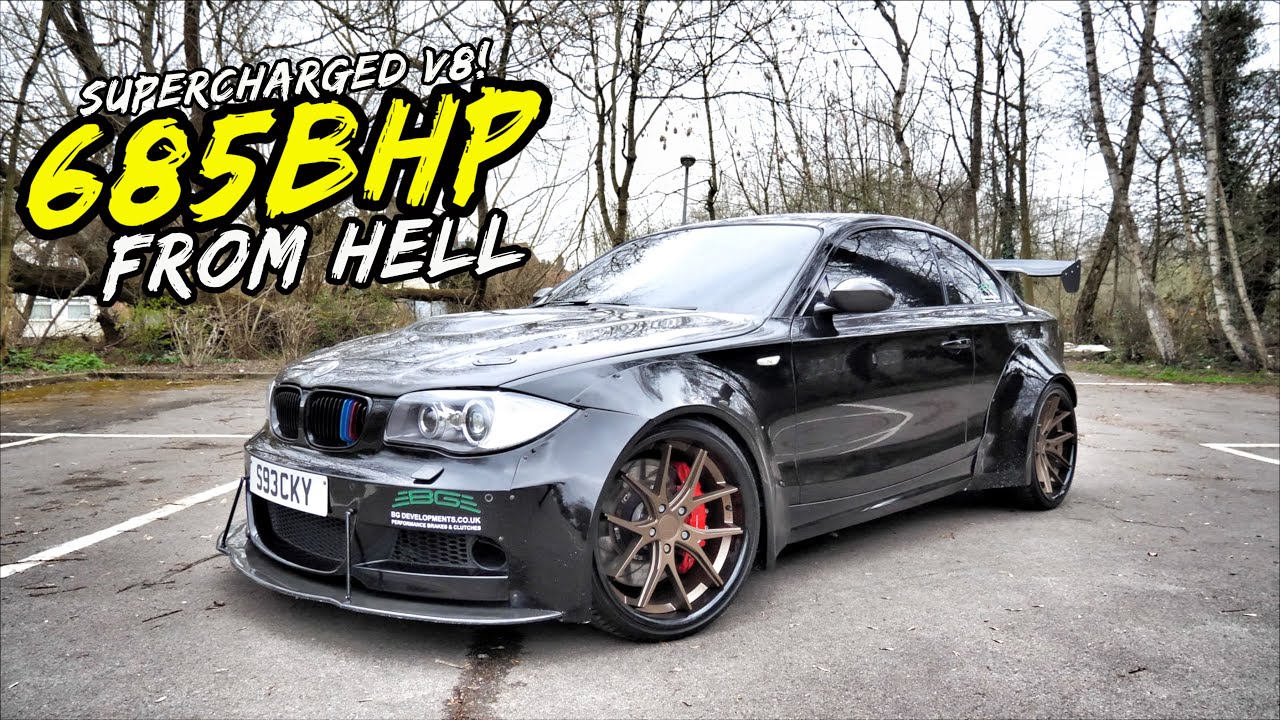 685-HP BMW 1 Series Coupe Hides Supercharged V8 Engine, Struggles to Go ...