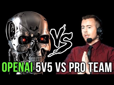 OpenAI First Real Test vs HUMAN Team, 5v5 vs Pro Team, 99.95% Best Players Dota 2
