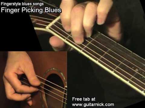 FINGERPICKING BLUES: Guitar Lesson + TAB by GuitarNick