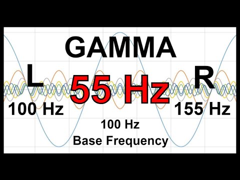 55 Hz Pure BINAURAL Beat 🛑 GAMMA Waves [100 Hz Base Frequency]