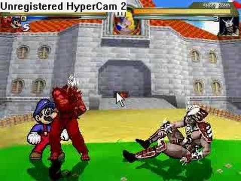 shin akuma,mario vs. shao kahn