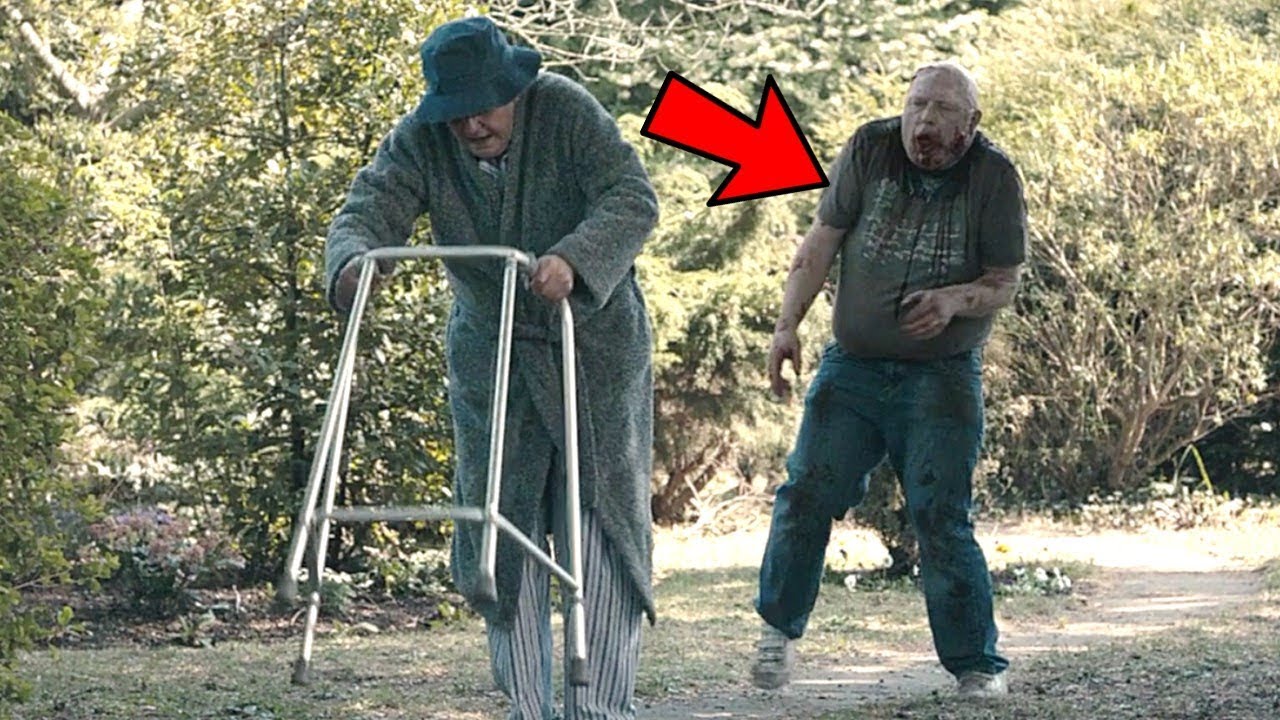 직접 좀비학살에 나선 파괴왕 할아버지