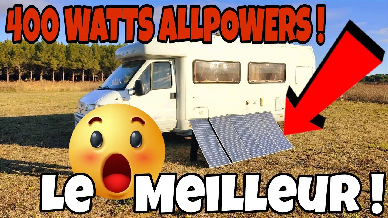 LE MEILLEUR PANNEAU SOLAIRE 400W DÉPLIANT !!