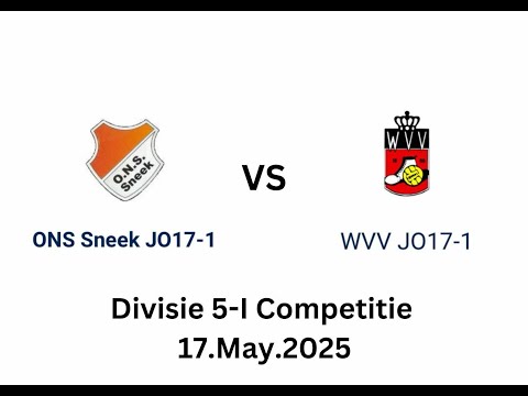 ONS Sneek JO17-1 vs WVV JO17-1 (Divisie 5-I Competitie 17.May.2025)