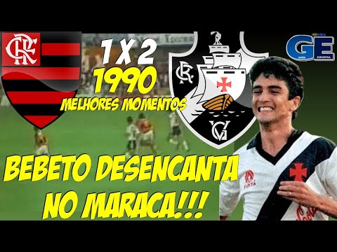 FLAMENGO 1 X 2 VASCO - CARIOCA 1990 - MELHORES MOMENTOS