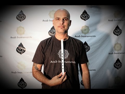 Arabic Kawala - Painted White Pearl Metal - Tuning Do (C)