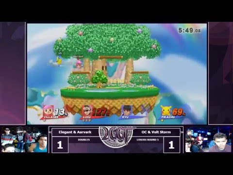 2GGT: Pink Fresh Saga - Elegant & Aarvark (Red) Vs. OC & Volt Storm (Blue) Losers Side - Smash Wii U