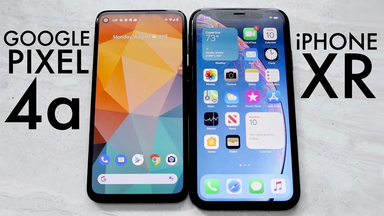 Google Pixel 4a Vs iPhone XR! (Comparison) (Review)