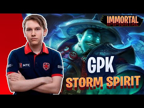 Storm Spirit 7.28 Pro Gameplay by GPK | IMMORTAL Rank Dota 2 7.28 Gameplay