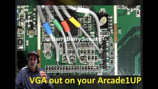 Get VGA out of your Gen 1 Arcade1UP!  How Berry Berry Sneaky ;)