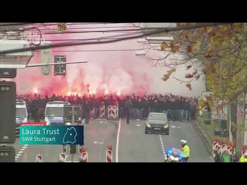 VfB vs KSC 2.Bundesliga Ausschreitungen