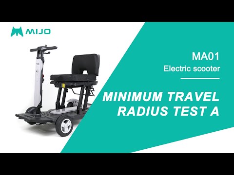 MA01 Senior Electric Mobility Scooter | Minimum travel radius test A
