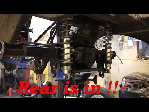 Ladder bars and rear on the 65 Falcon