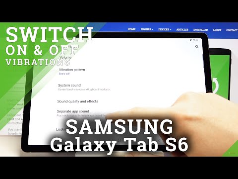 How to Enter Vibration Settings in SAMSUNG Galaxy Tab S6 – Find Vibration Options