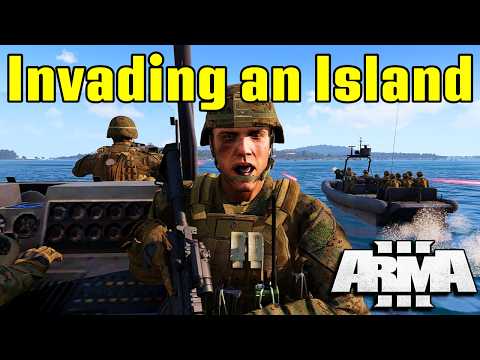 60 Players Simulate a Naval Invasion | Arma 3 Zeus