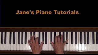 End Credits or Over the Moon from E. T. Piano Tutorial RH SLOW